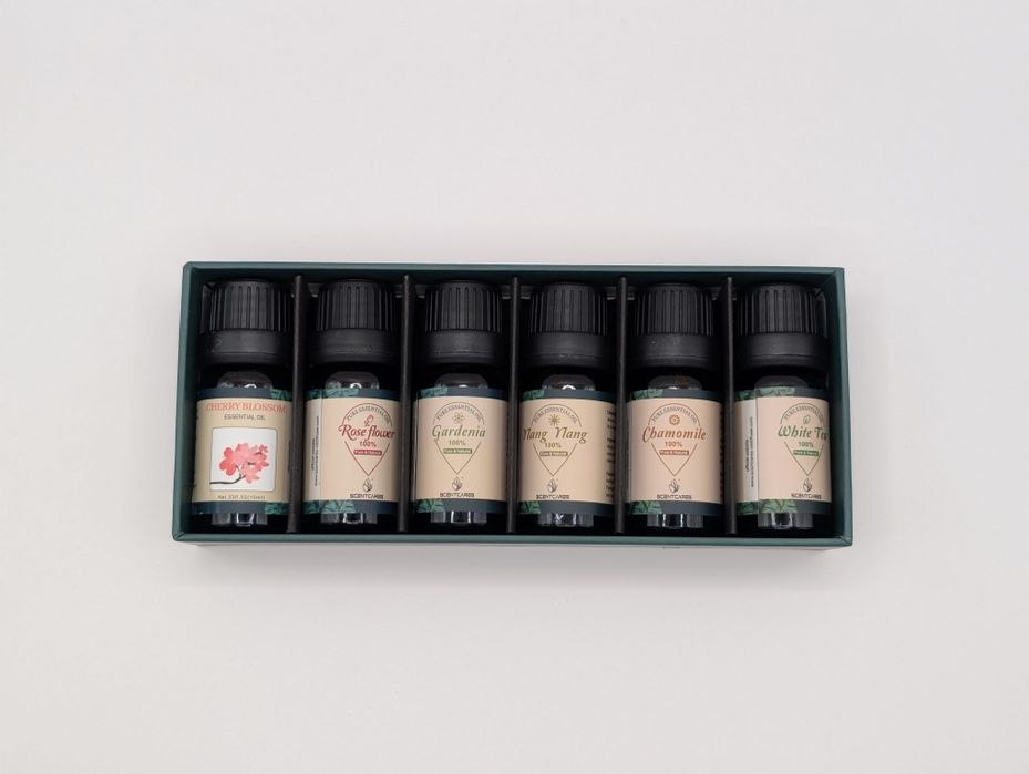 Набір ефірних олій 6×10 мл для аромадифузора Подарунок