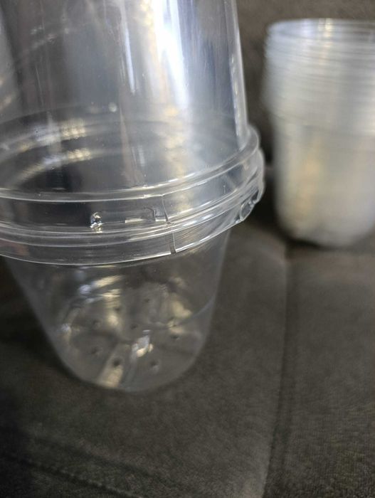 Doniczki do sadzonek z pokrywką wentylacyjną 12szt