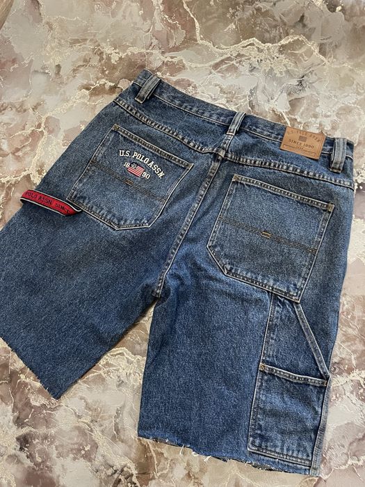 Шорты джинсовые Polo Ralph Laurent uspa assn sk8 rap shorts  style drip