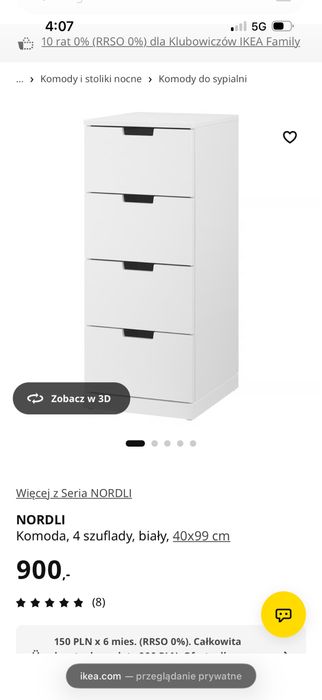 Komoda Nordli IKEA