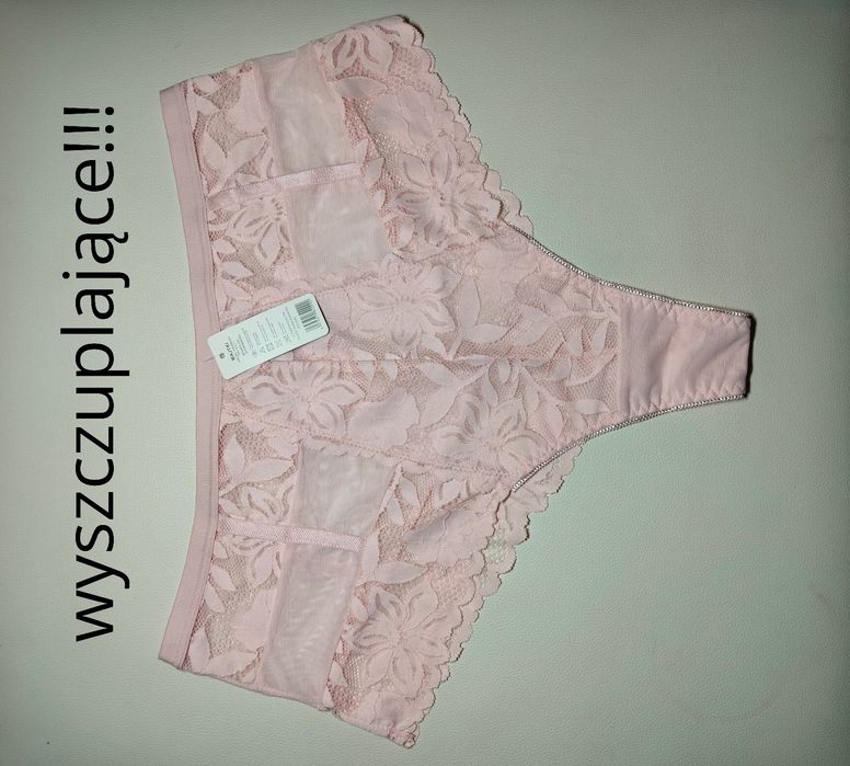 4XL Wyszczuplające Stringi Braziliany Majtki Braziliany koronkowe