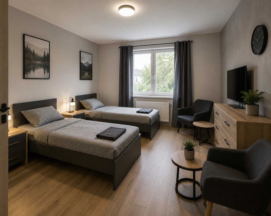 Miejsce w pokoju dwuosobowym z łazienką, Milanówek