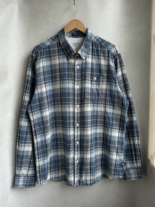 Фланелевая рубашка Barbour International Steve McQueen мужская в клетку оригинал. Чоловіча фланелева сорочка Steve Barbour International McQueen