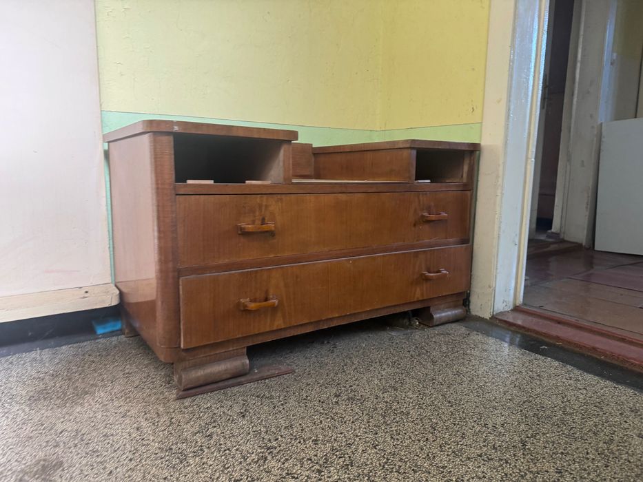 Toaletka PRL szafka drewniana