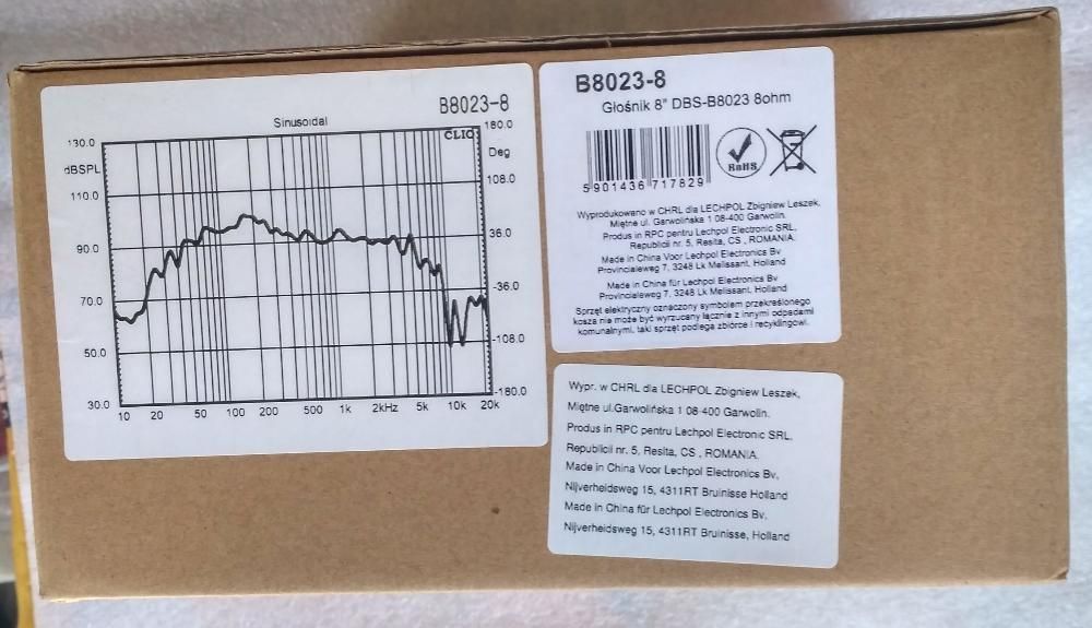 Динамик DBS B 8023-1023 4,8ом