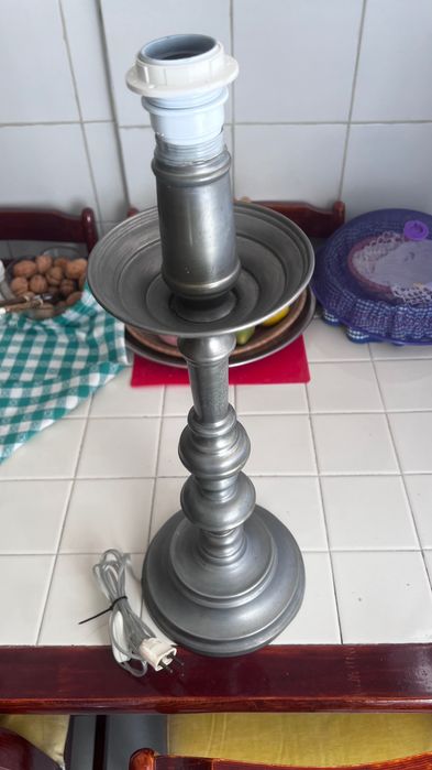 CANDEEIRO GRANDE EM ESTANHO