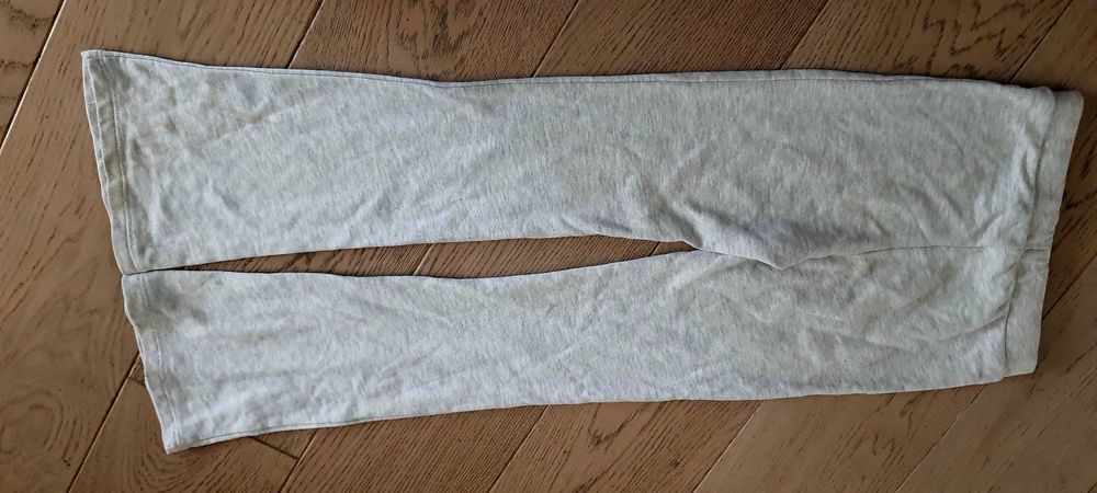 Szare legginsy 9 10 lat 140 H&M dla dziewczynki rozszerzane