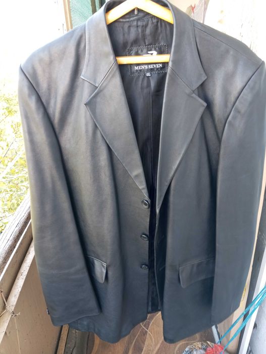Пиджак кожаный мужской 52-54