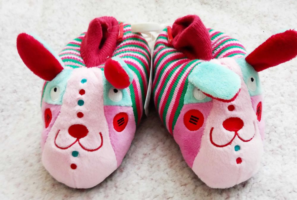 Nowe kapcie dziecięce kolorowe SOXO puszyste zwierzak rozmiar 27/28