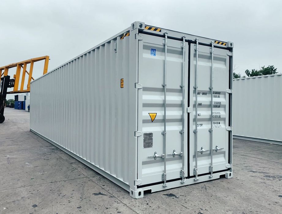 Kontener morski 40HC 12metrowy, podwyższany, nowy, kolory, lok Gdańsk!