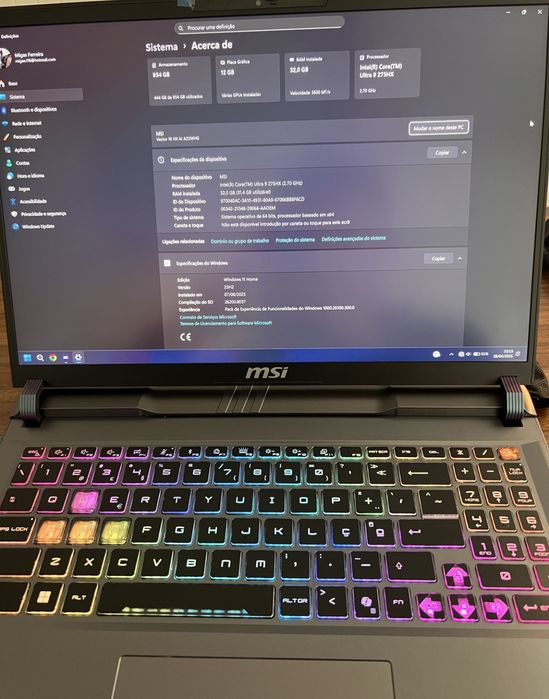 Portatil gamer MSI