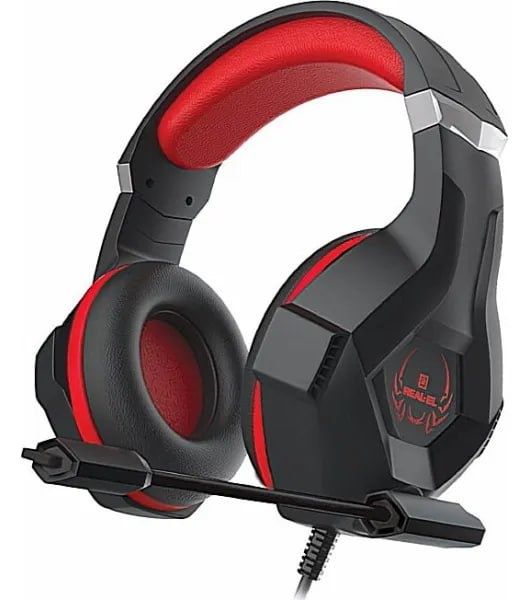 Навушники REAL-EL GDX-7575 Black/Red, гарнітура