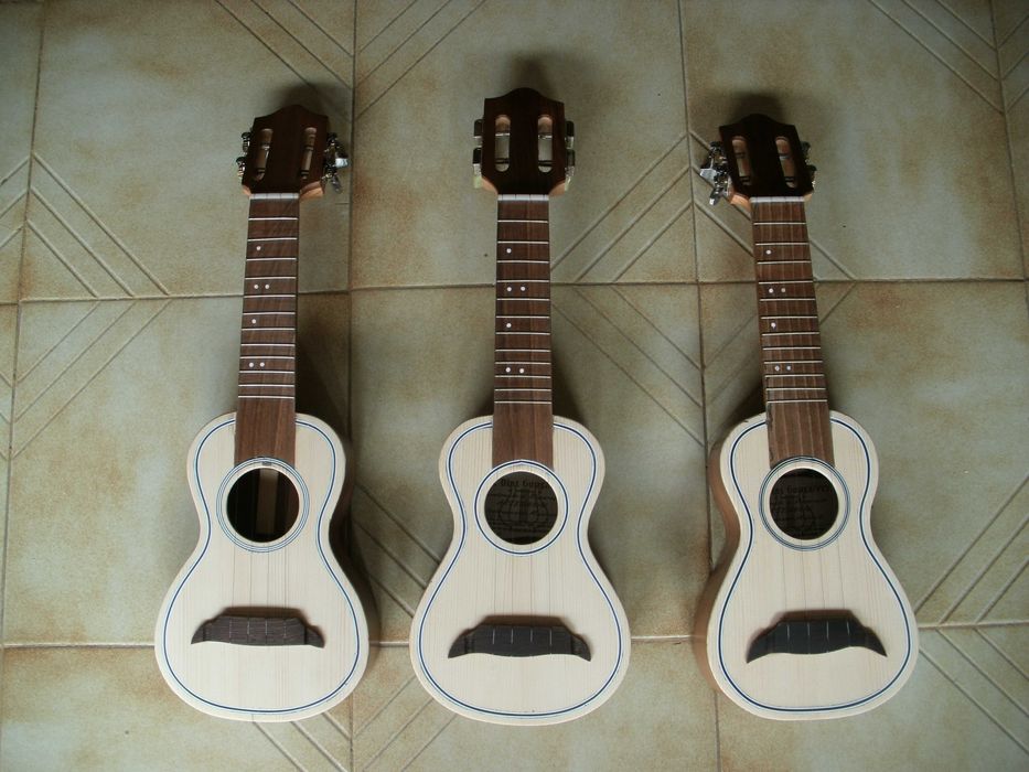 Cavaquinhos Artesanais com saco e 3 anos de garantia