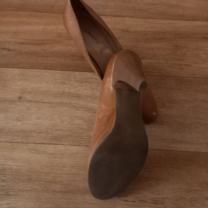 Buty skórzane jasny brąz