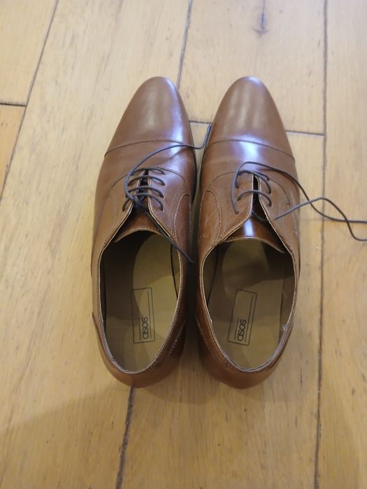 Buty meskie eleganckie wizytowe skorzane marki Asos