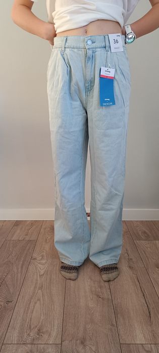Jeansy baggy roz 36
