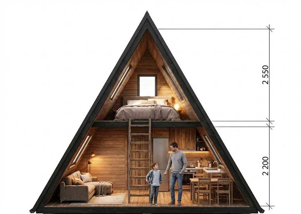 Модульний будинок 52м2, каркасний дім, модульный дом Кропивницький