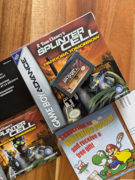 Splinter Cell Pandora Tomorrow GBA BOX Oryginał Instrukcja