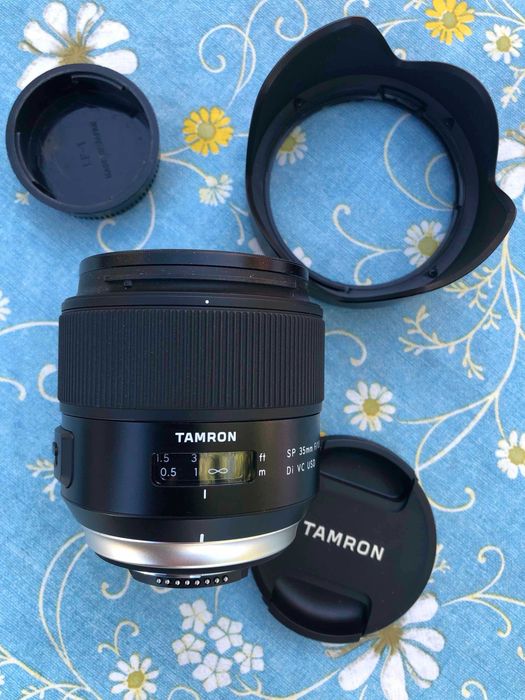 NIKON  /  lente TAMRON  SP 35mm f 1.8, Di VC USD  /  COMO NOVO.