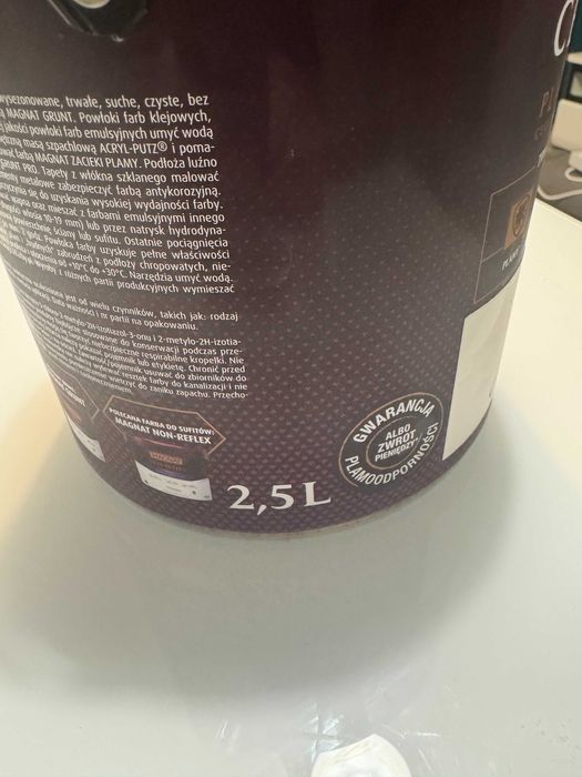 Farba MAGNAT CERAMIC  C77 Biały Granit 2.5 l,