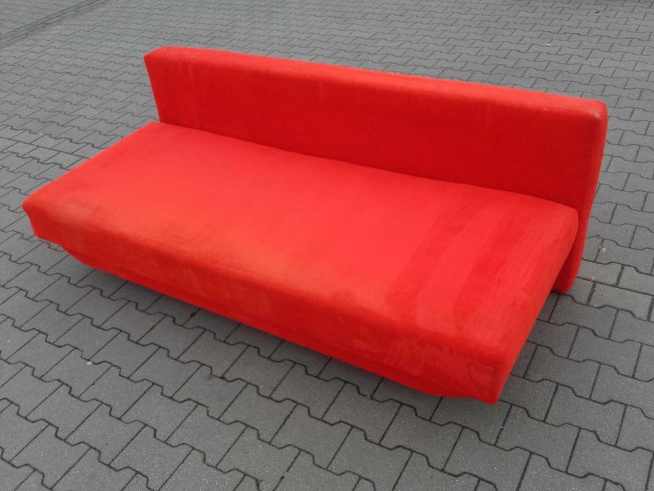 SOFA rozkladana 140x200cm -Czerwien FERRARI nie IKEA KLER KLOSE +DOWÓZ