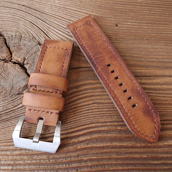 PROMOCJA! Pasek do zegarka 26 mm handmade skóra ręcznie robion