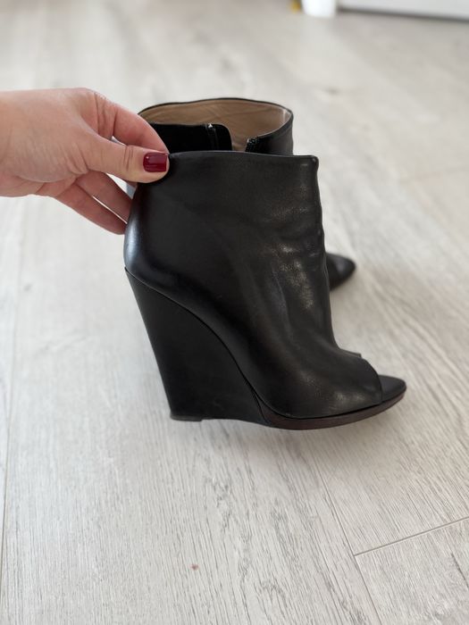 Шкіряні літні ботільйони zara