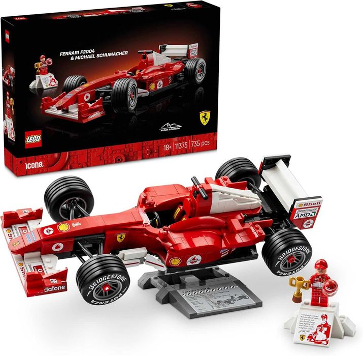 LEGO Icons Ferrari F2004 e Michael Schumacher - 11375