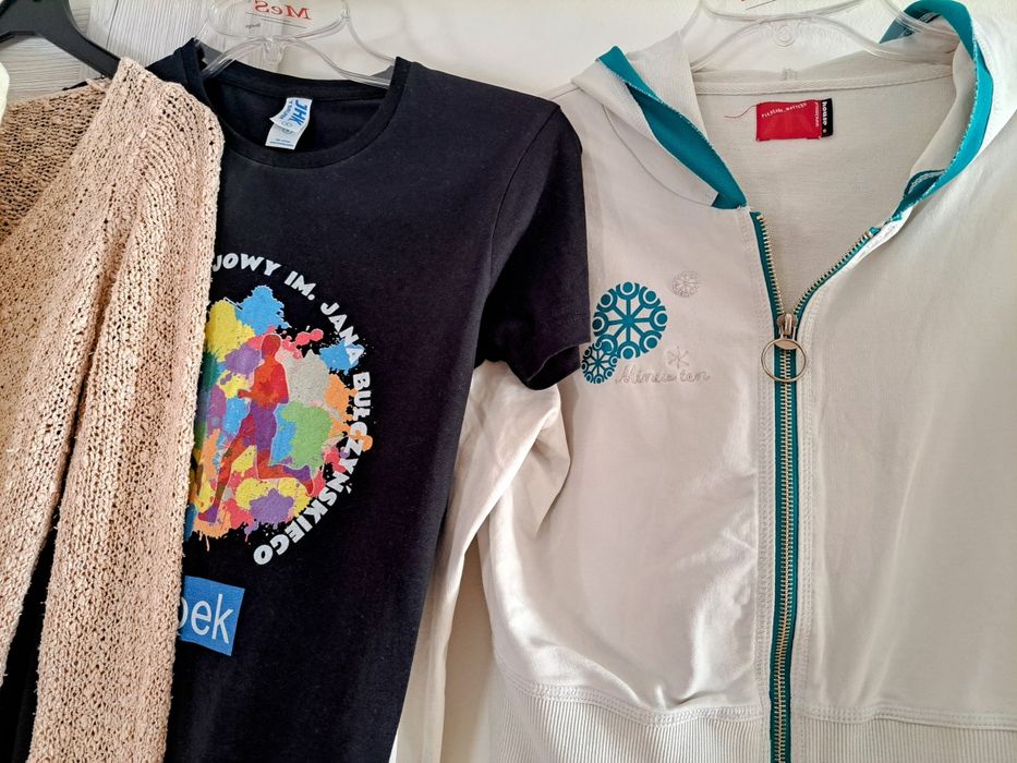 Komplet 5 sweterków, bluza, żakiet S