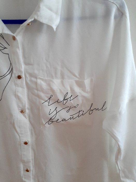 Блузка женская белая