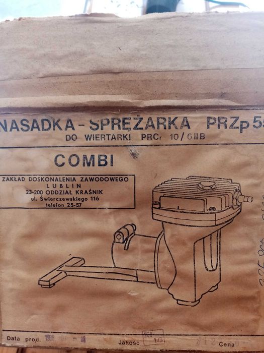 Sprężarka na wiertarkę z czasów PRL