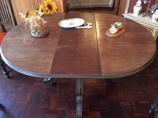 Mesa vintage e/ou 8 cadeiras e/ou móvel louceiro alto conjunto vintage