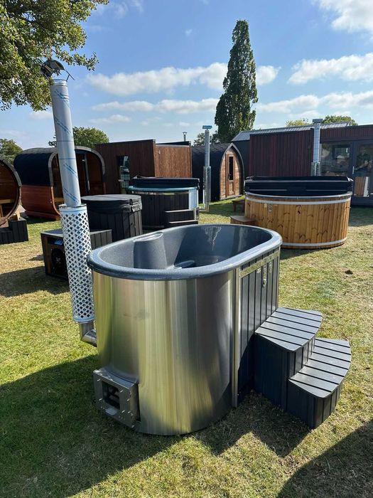 BALIA OWAL LUX - z piecem zewnętrznym -hot tub, spa, jacuzzi