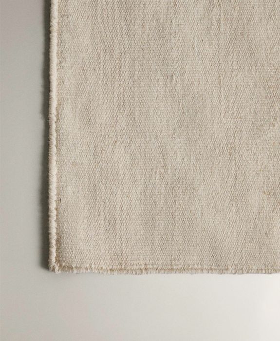 (160 x 230 CM) Tapete Lã Algodão Riscas Zara Home NOVO