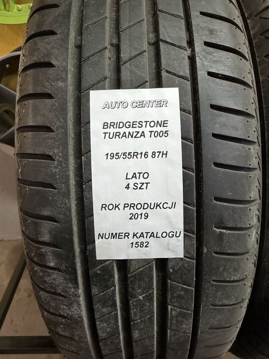 Opony letnie 195/55R16 87H Bridgestone Turanza T005 | 2019 | Komplet