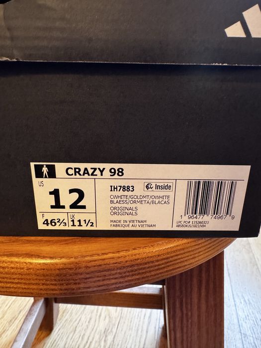 Adidas Crazy 98.: 4 500 грн. - Кросівки для залу і тренувань Київ