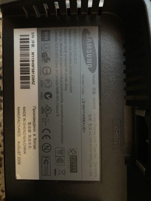Монітор Samsung SyncMaster943