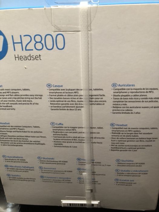 Słuchawki z MIKROFONEM PILOTEM  HP2800 róż/fiolet