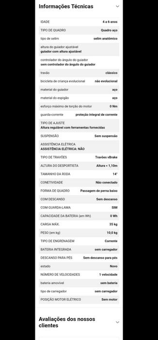 Bicicleta Infantil USADA