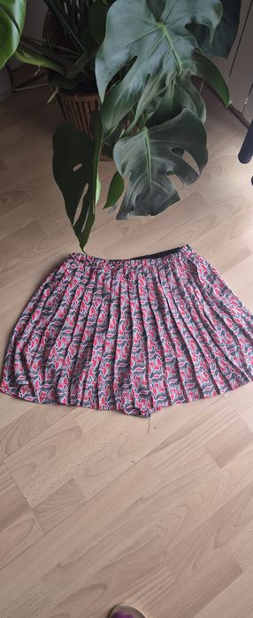Zara L plisowane spódnico-spodnie w zebry