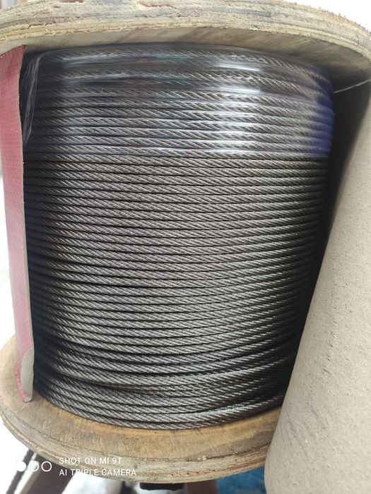 Нержавеющий трос 7х7,7х19,1х19 от ф1,0 до 12мм в наличии, любая длинна