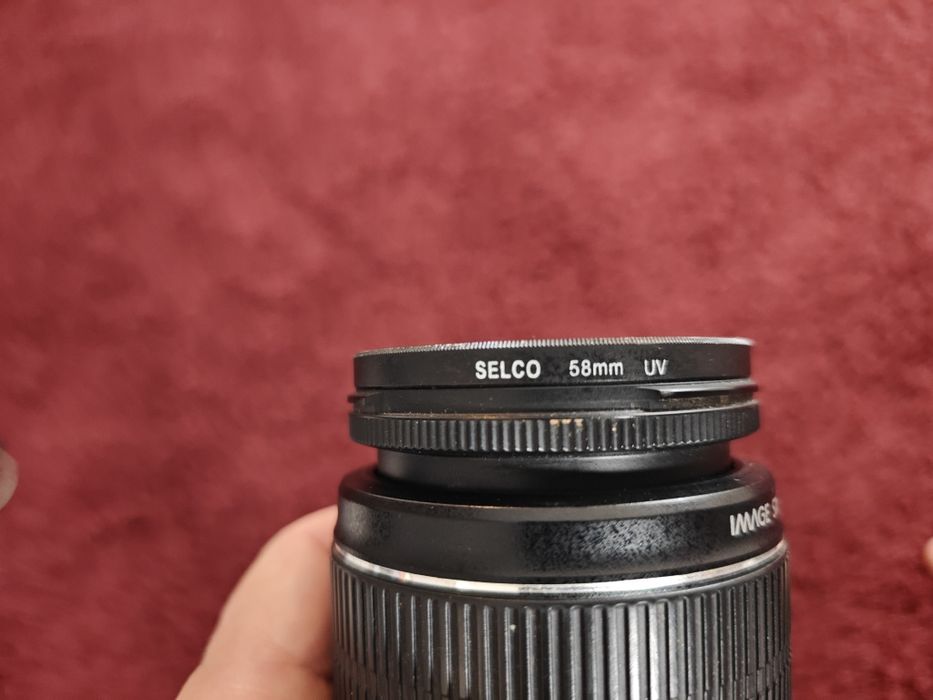 Obiektyw Canon 18-55 + filtr UV