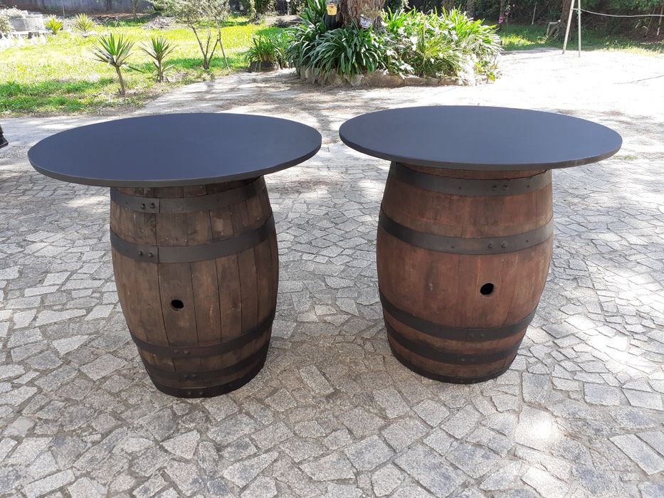 Mesas/bancos pipas vintage