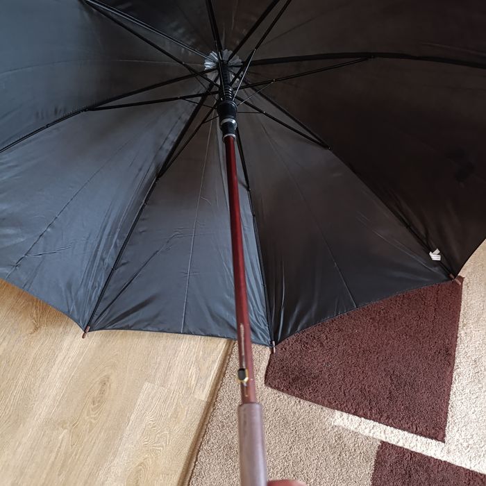 Nowy parasol czarny, długi, automatycznym