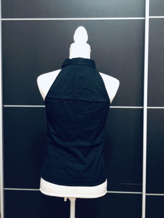 Top camiseiro preto massimo dutti