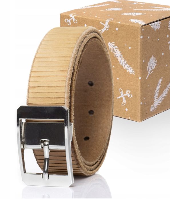 MUSTANG meski pasek klasyczny skorzany logo 95