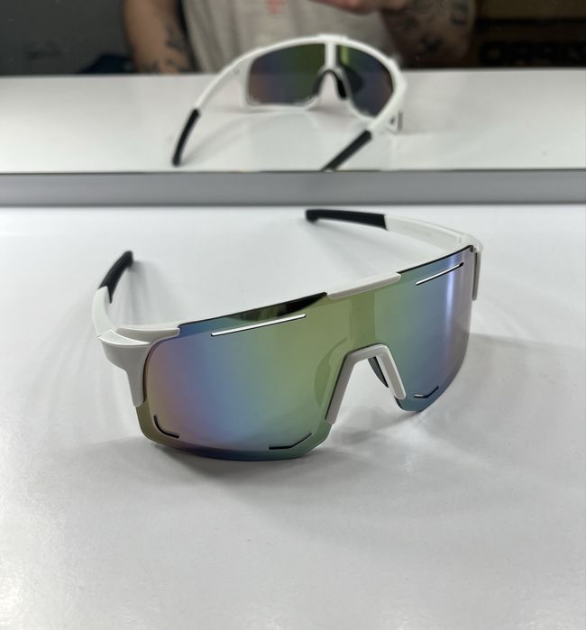 Okulary Przeciwsłoneczne Sportowe UV 400 Polaryzacja Rower Bieganie