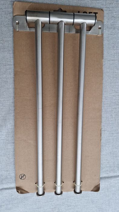 Conjunto de 2 toalheiros metalizados Loft