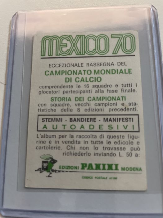 Cromo Eusébio México 1970 Panini