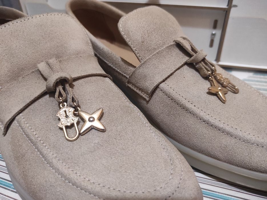 Лофери Loro Piana Summer Charms (натуральна замша)